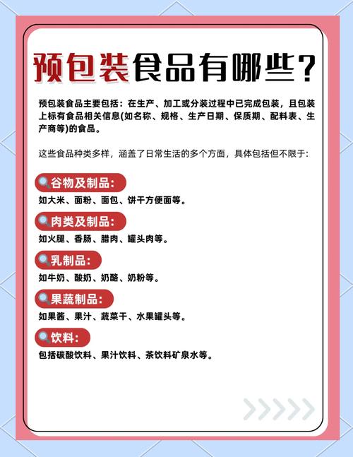 预包装食品有哪些?一文搞懂!